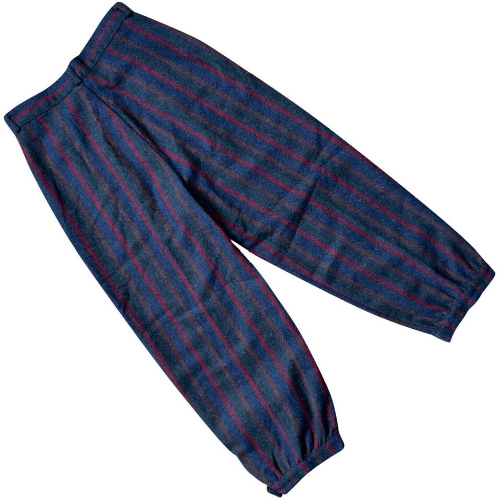 Maison du Pantalon (Sweden) Vintage Herringbone Tweed Pleated Plus Fours : XS